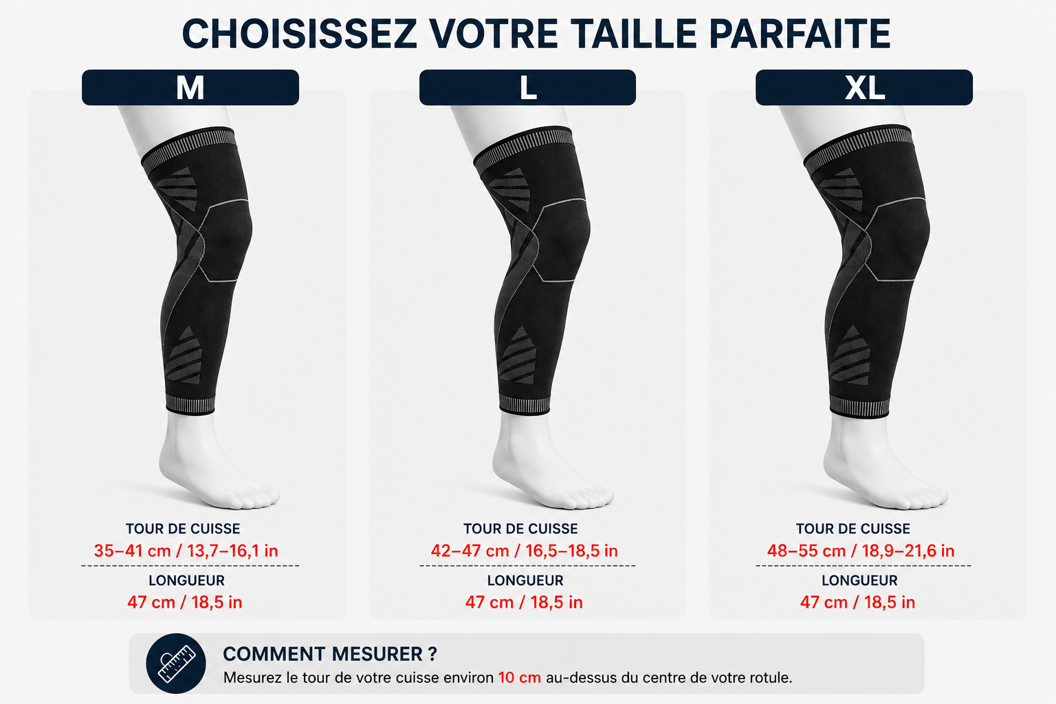 Genouillère Recova — Compression & Maintien Professionnel